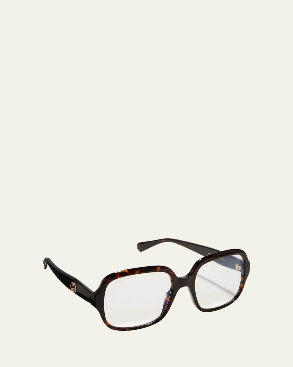 Photochromic Oversized Rectangle Acetate Sunglasses